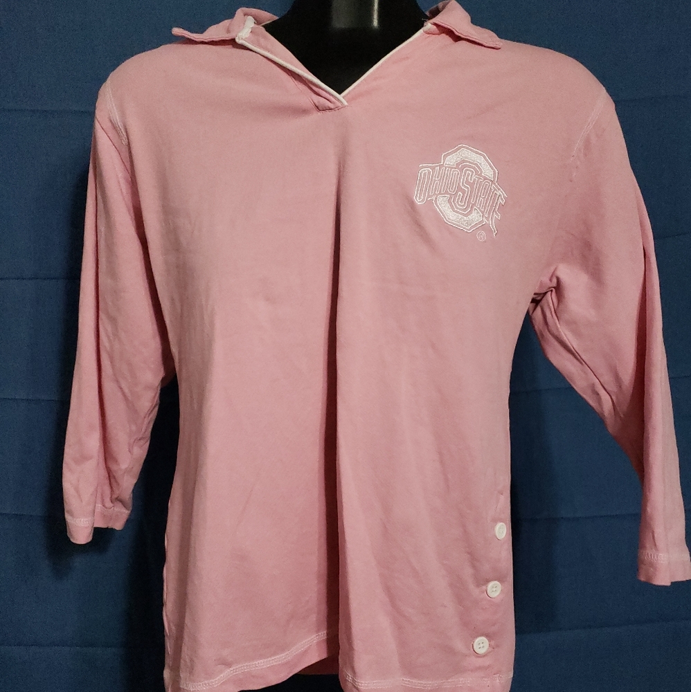 OHIO STATE BUCKEYES REEBOK 3/4 sleeve womens shirt